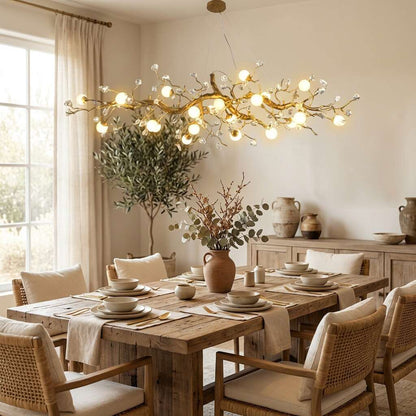 Orgi Statement Linear Branch Chandelier - Zelno Lighting