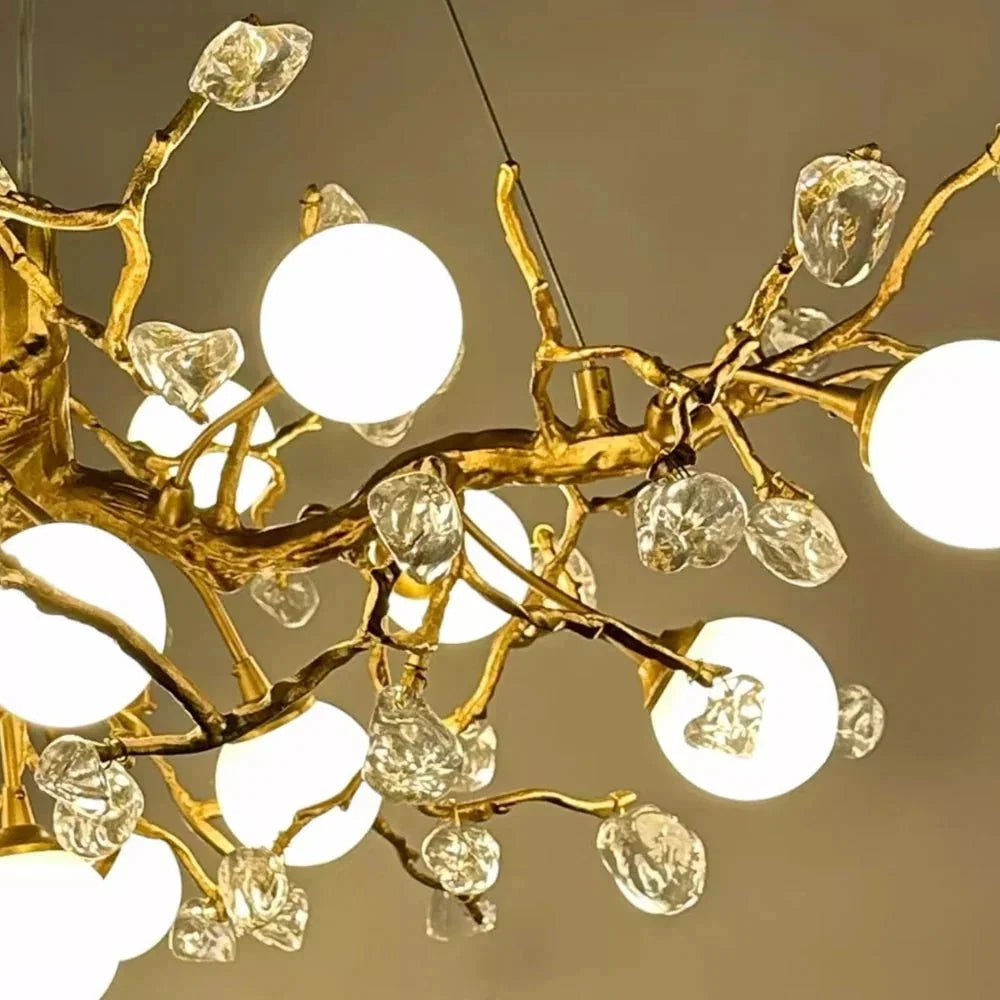 Orgi Statement Linear Branch Chandelier - Zelno Lighting