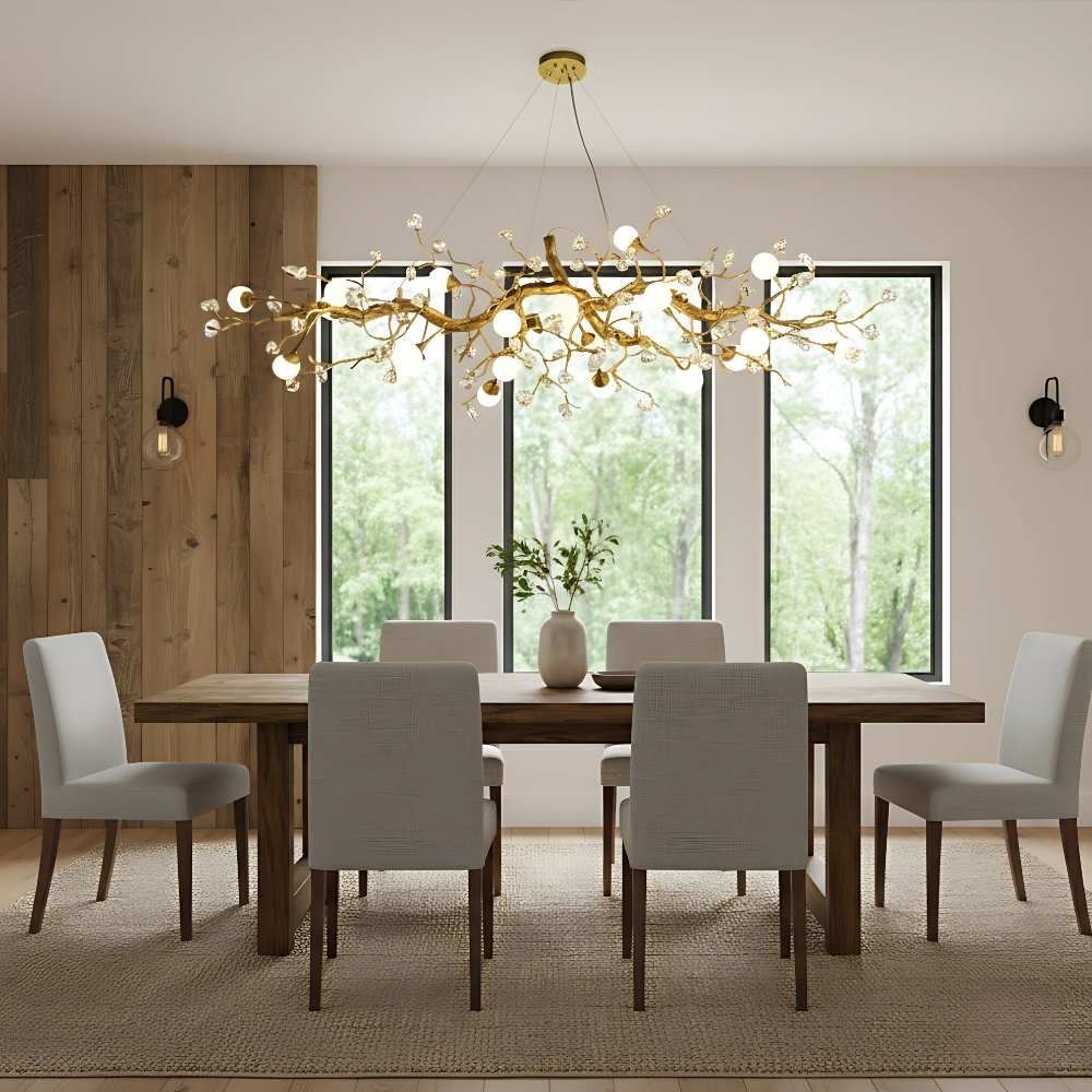 Orgi Statement Linear Branch Chandelier - Zelno Lighting
