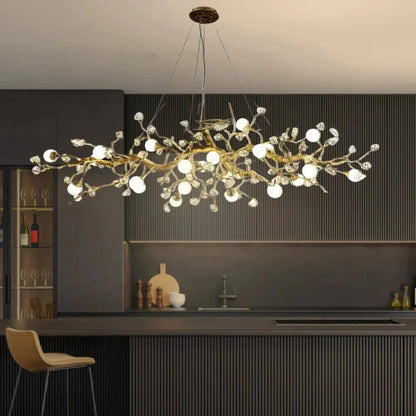 Orgi Statement Linear Branch Chandelier - Zelno Lighting