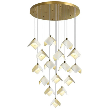Orlani Bloom Cascade Stairs Chandelier - Zelno Lighting