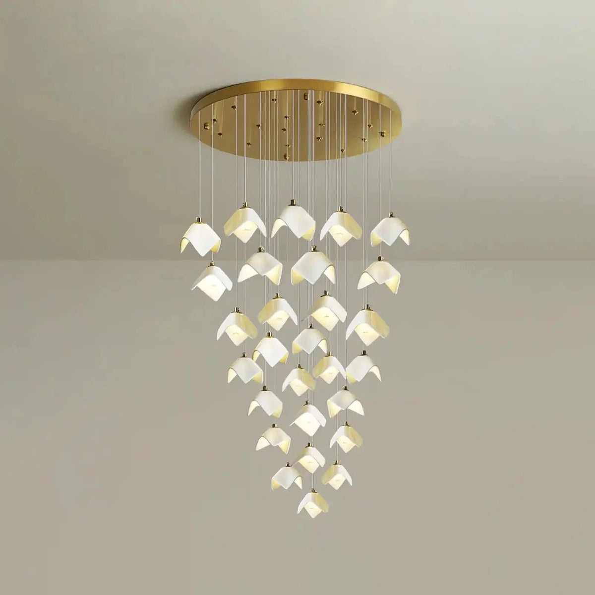Orlani Bloom Cascade Stairs Chandelier - Zelno Lighting