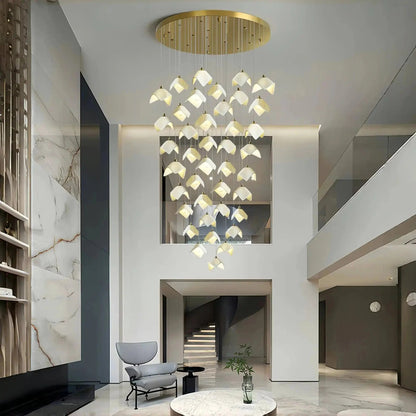 Orlani Bloom Cascade Stairs Chandelier - Zelno Lighting