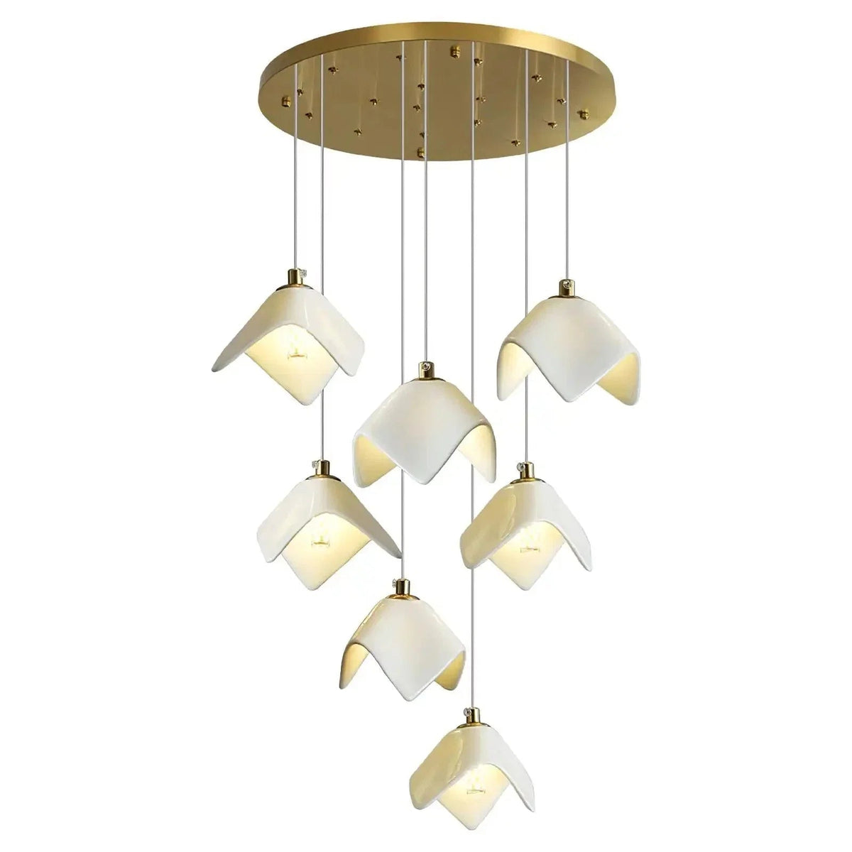 Orlani Bloom Cascade Stairs Chandelier - Zelno Lighting
