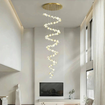 Orlani Bloom Cascade Stairs Chandelier - Zelno Lighting