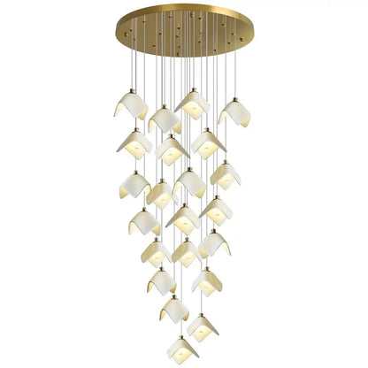 Orlani Bloom Cascade Stairs Chandelier - Zelno Lighting
