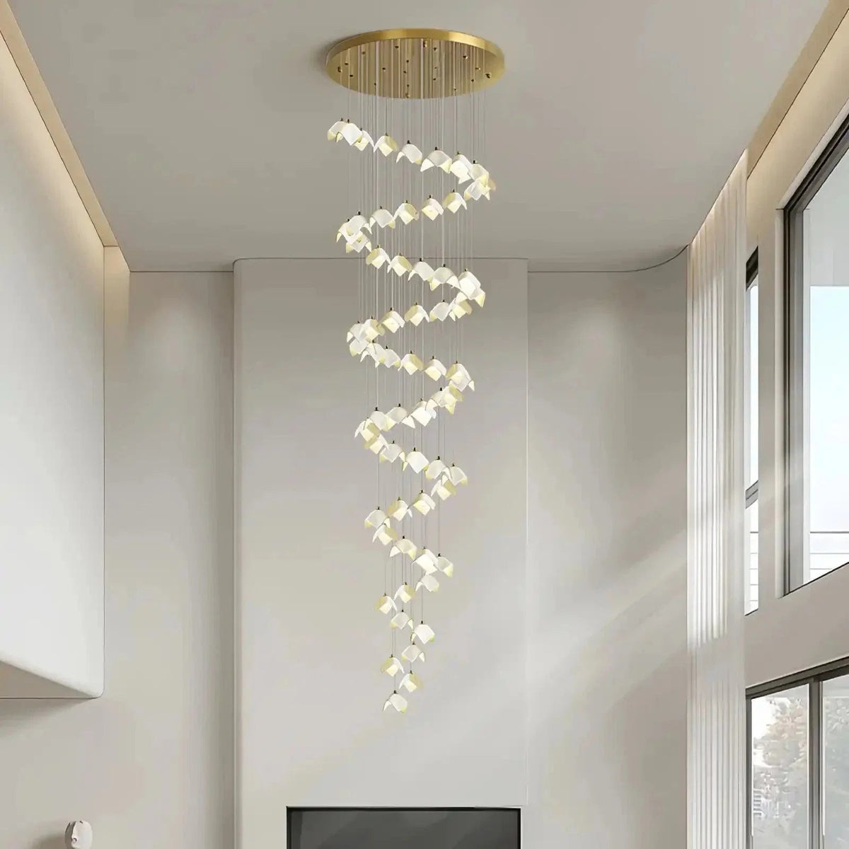 Orlani Bloom Cascade Stairs Chandelier - Zelno Lighting