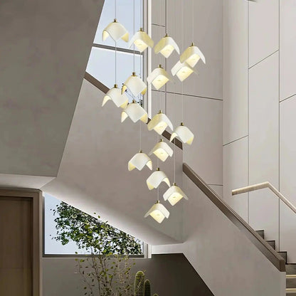 Orlani Bloom Cascade Stairs Chandelier - Zelno Lighting