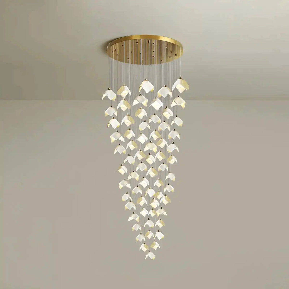 Orlani Bloom Cascade Stairs Chandelier - Zelno Lighting