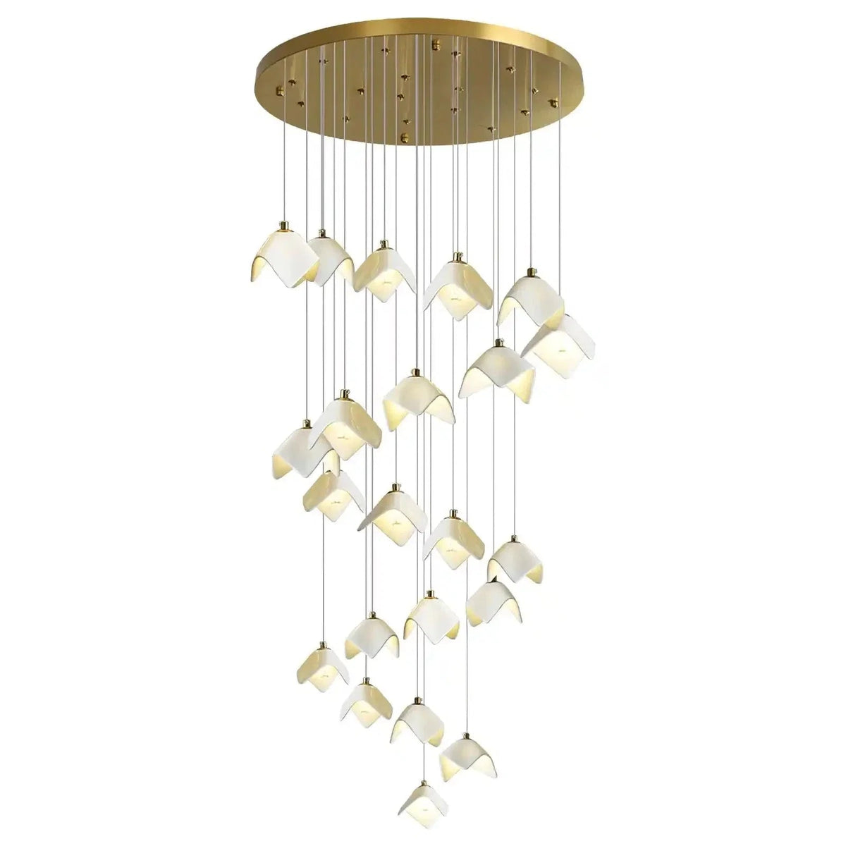 Orlani Bloom Cascade Stairs Chandelier - Zelno Lighting