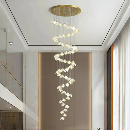 Orlani Bloom Cascade Stairs Chandelier - Zelno Lighting