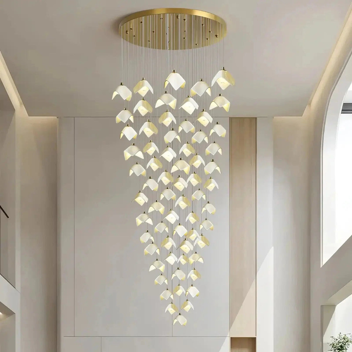 Orlani Bloom Cascade Stairs Chandelier - Zelno Lighting
