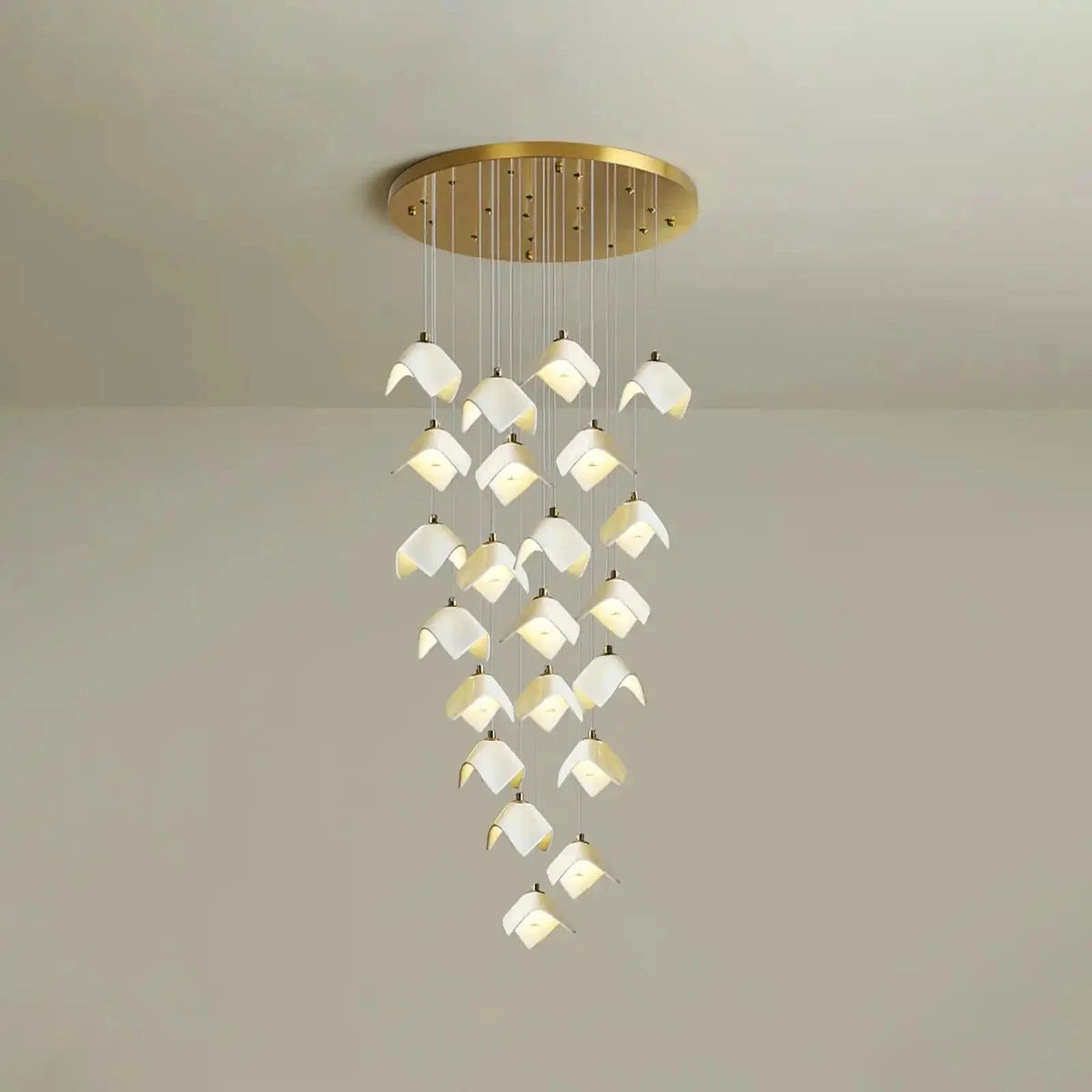 Orlani Bloom Cascade Stairs Chandelier - Zelno Lighting