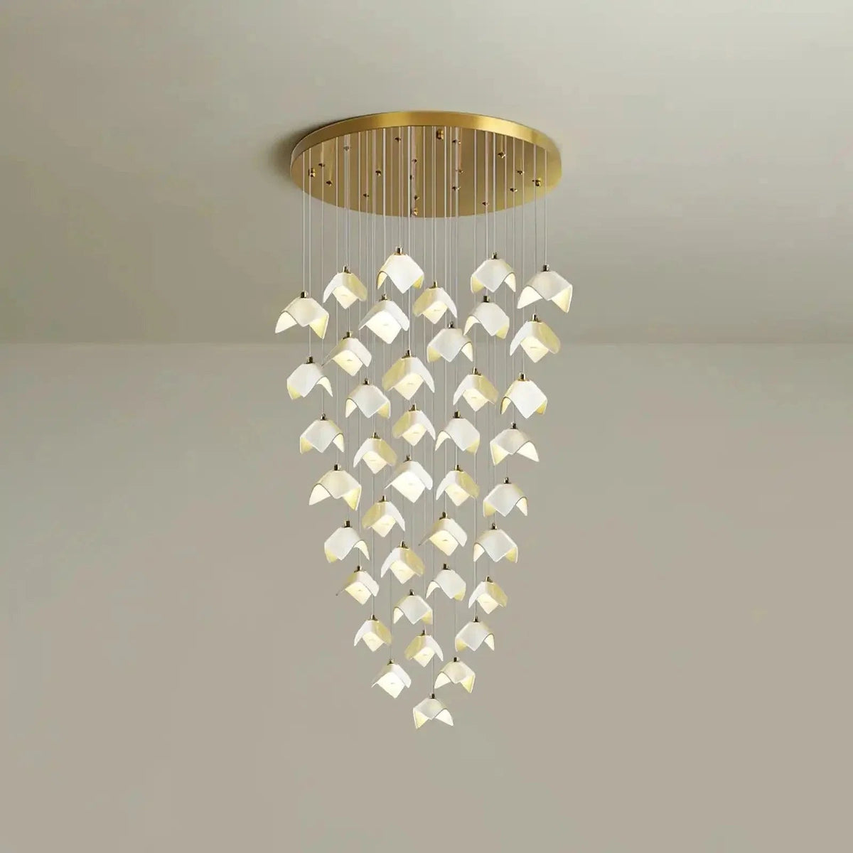 Orlani Bloom Cascade Stairs Chandelier - Zelno Lighting