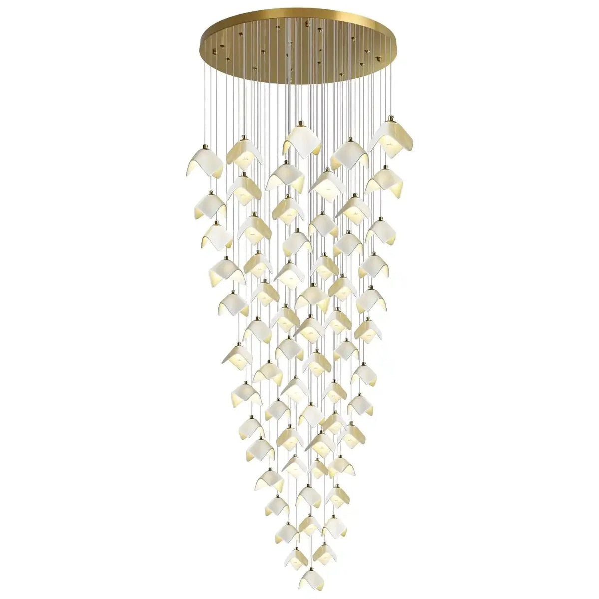 Orlani Bloom Cascade Stairs Chandelier - Zelno Lighting