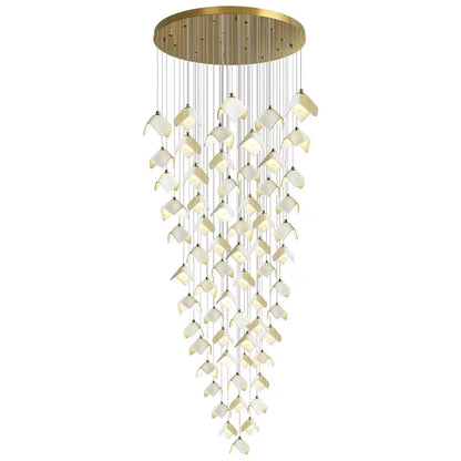 Orlani Bloom Cascade Stairs Chandelier - Zelno Lighting
