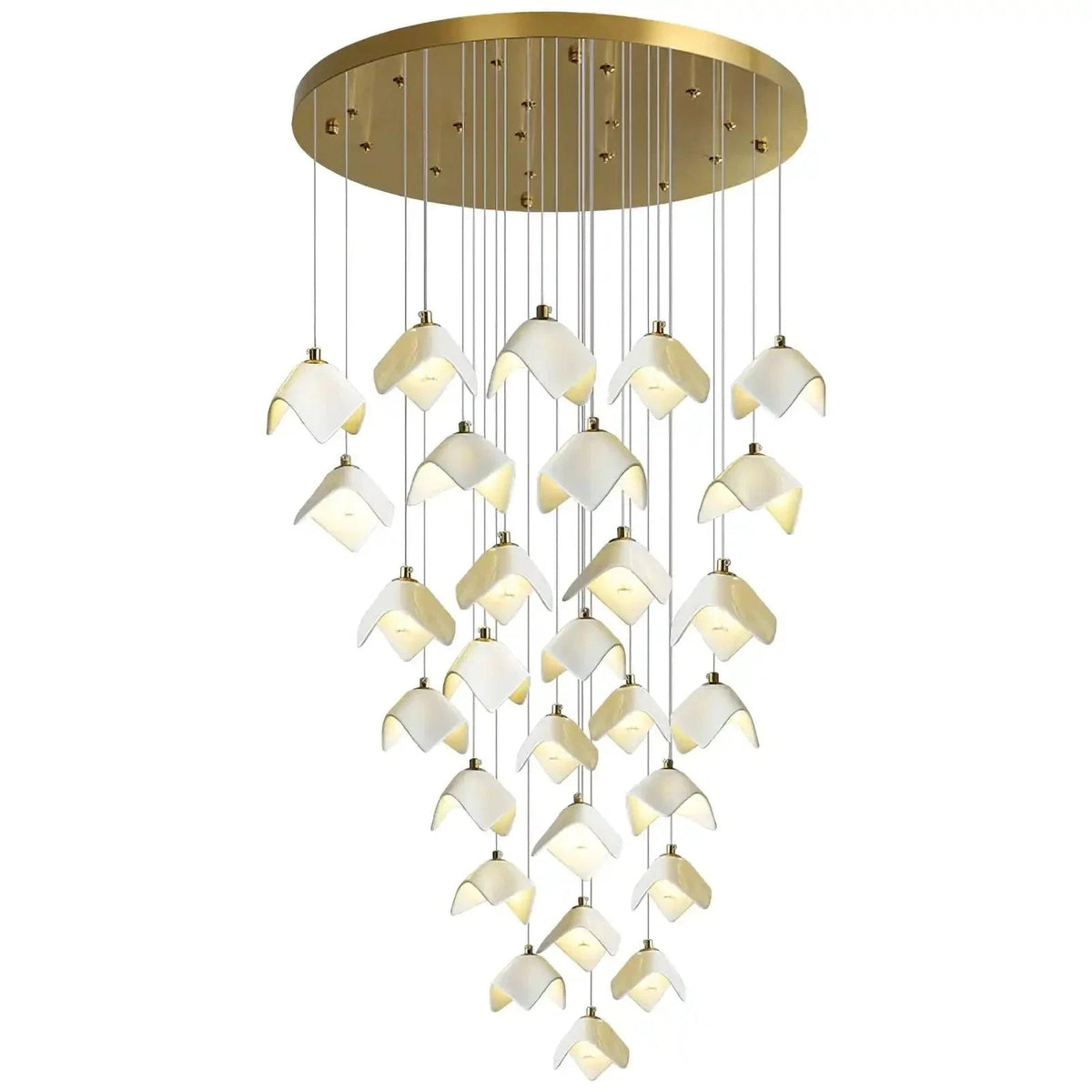 Orlani Bloom Cascade Stairs Chandelier - Zelno Lighting