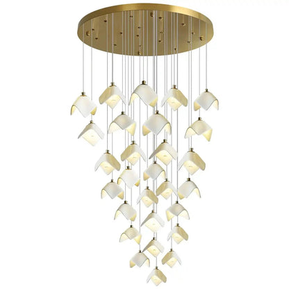Orlani Bloom Cascade Stairs Chandelier - Zelno Lighting