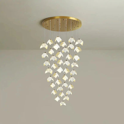 Orlani Bloom Cascade Stairs Chandelier - Zelno Lighting