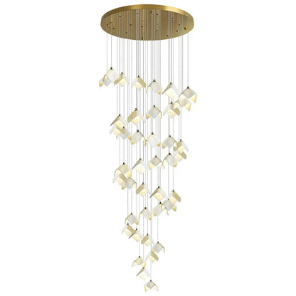 Orlani Bloom Cascade Stairs Chandelier - Zelno Lighting