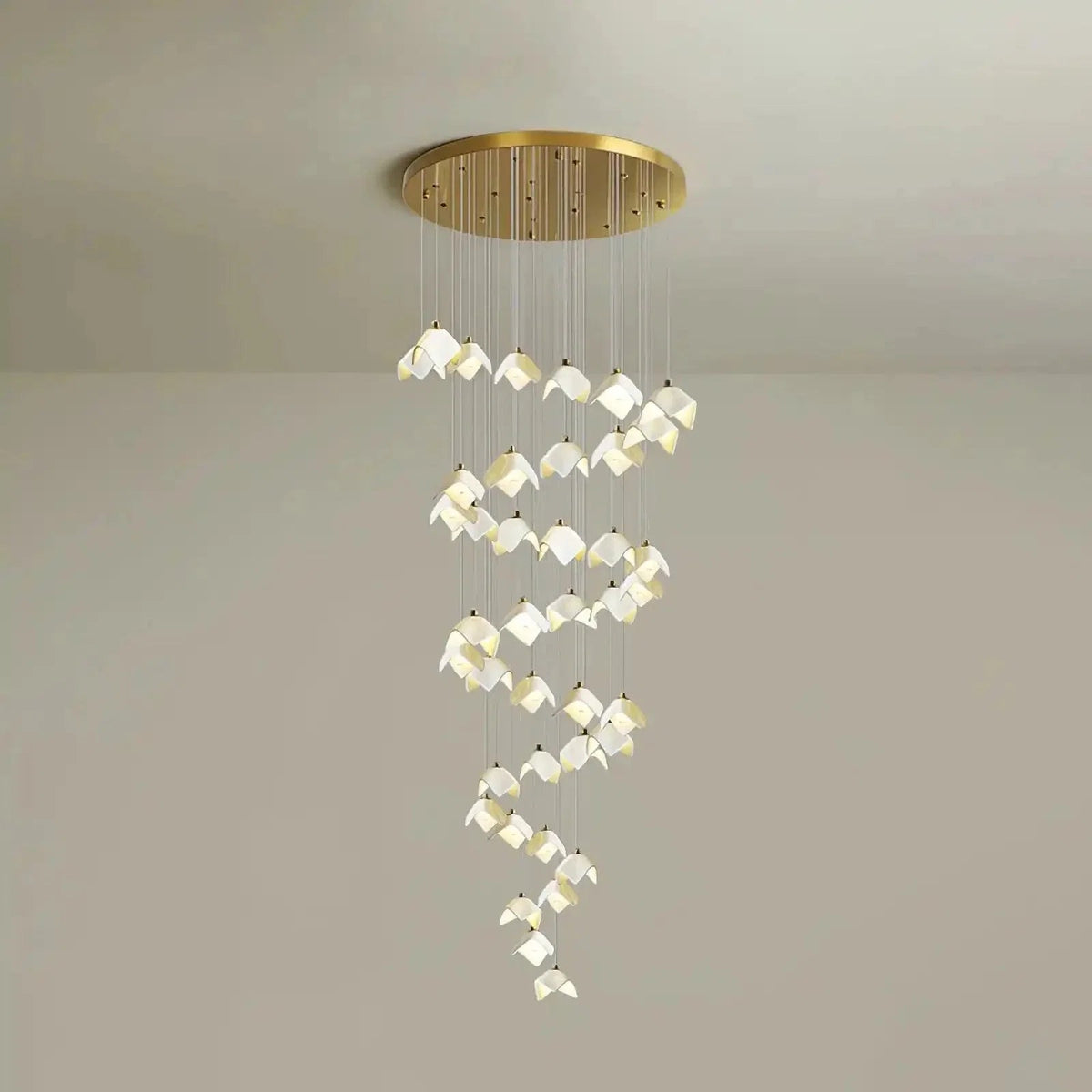 Orlani Bloom Cascade Stairs Chandelier - Zelno Lighting