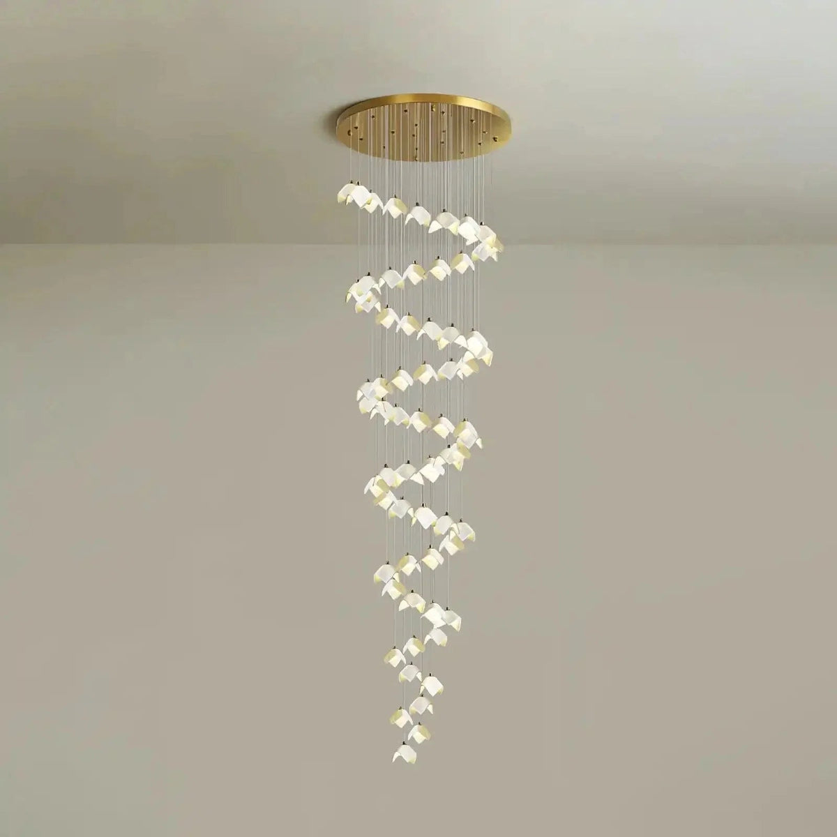 Orlani Bloom Cascade Stairs Chandelier - Zelno Lighting