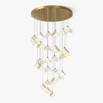 Orlani Bloom Cascade Stairs Chandelier - Zelno Lighting