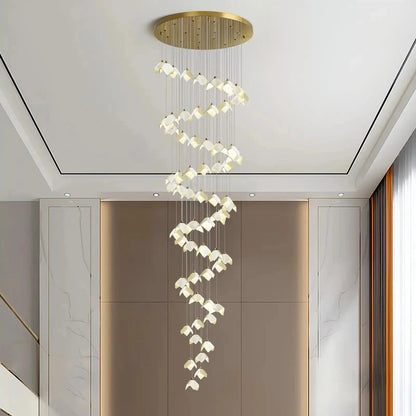 Orlani Bloom Cascade Stairs Chandelier - Zelno Lighting
