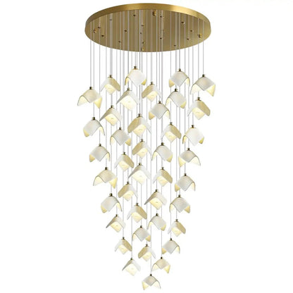 Orlani Bloom Cascade Stairs Chandelier - Zelno Lighting