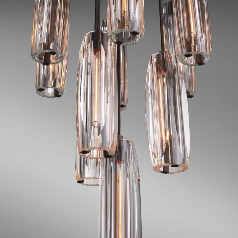 Osleride 10 Light Circular Chandelier - Zelno Lighting