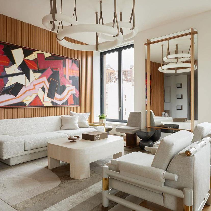 Oslo Pendant Alabaster Chandelier, Halo Ring Chandelier - Zelno