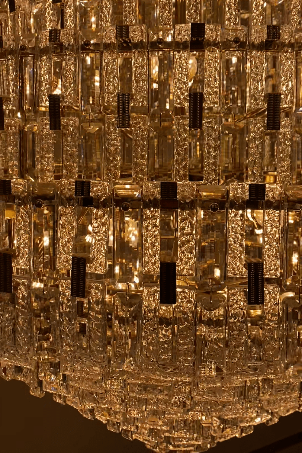 Oversized Luxury Crystal Entryway Chandelier & Foyer Chandelier in Gold Finish - Zelno Lighting