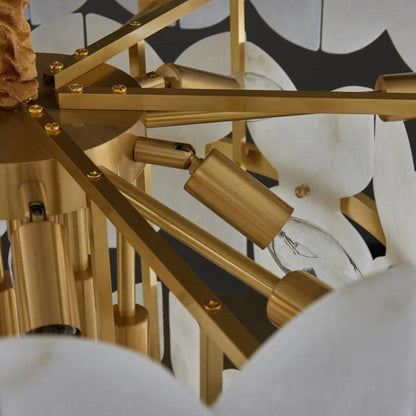 Patanga Alabaster Chandelier Light - Zelno Lighting