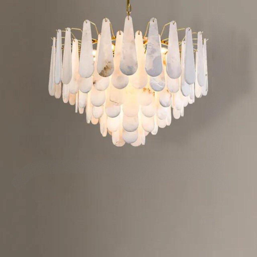 Patra Alabaster Chandelier Light - Zelno Lighting