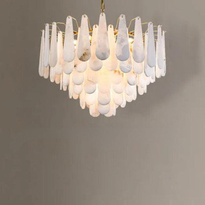 Patra Alabaster Chandelier Light - Zelno Lighting