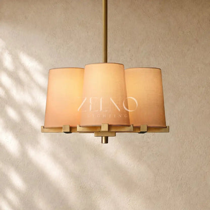 Pauillacia Fabric 4 Light Pendant Light - Zelno
