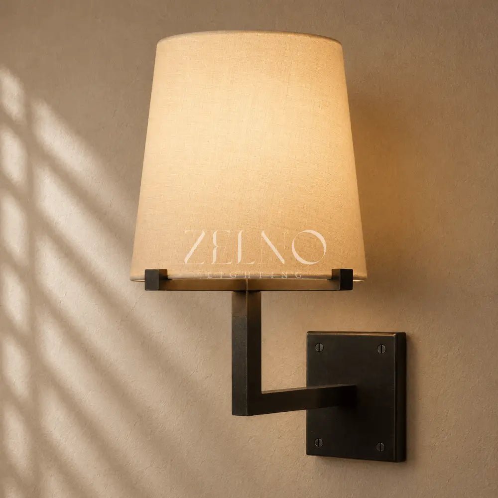 Pauillacia Fabric Shade Grand Sconce - Zelno