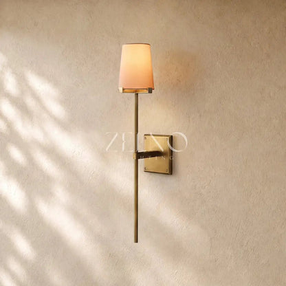 Pauillacia Fabric Shade Torch Sconce - Zelno