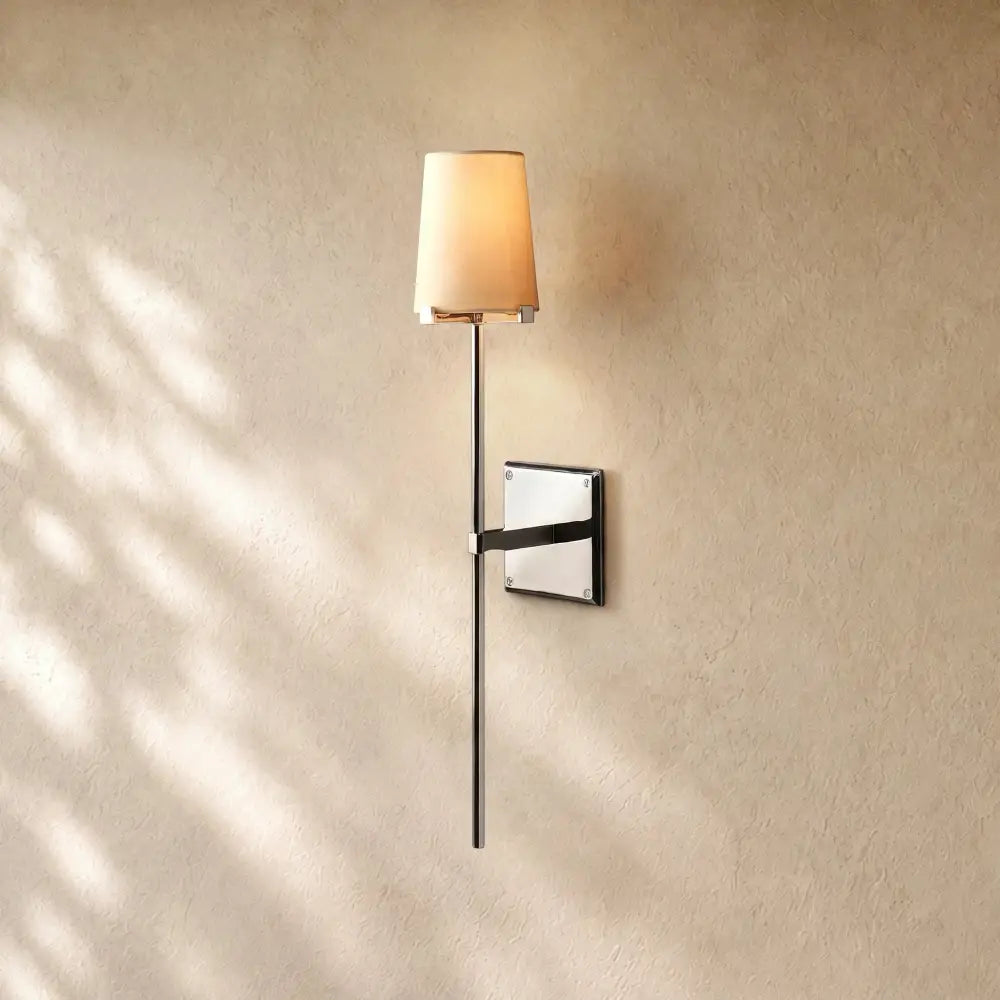 Pauillacia Fabric Shade Torch Sconce - Zelno