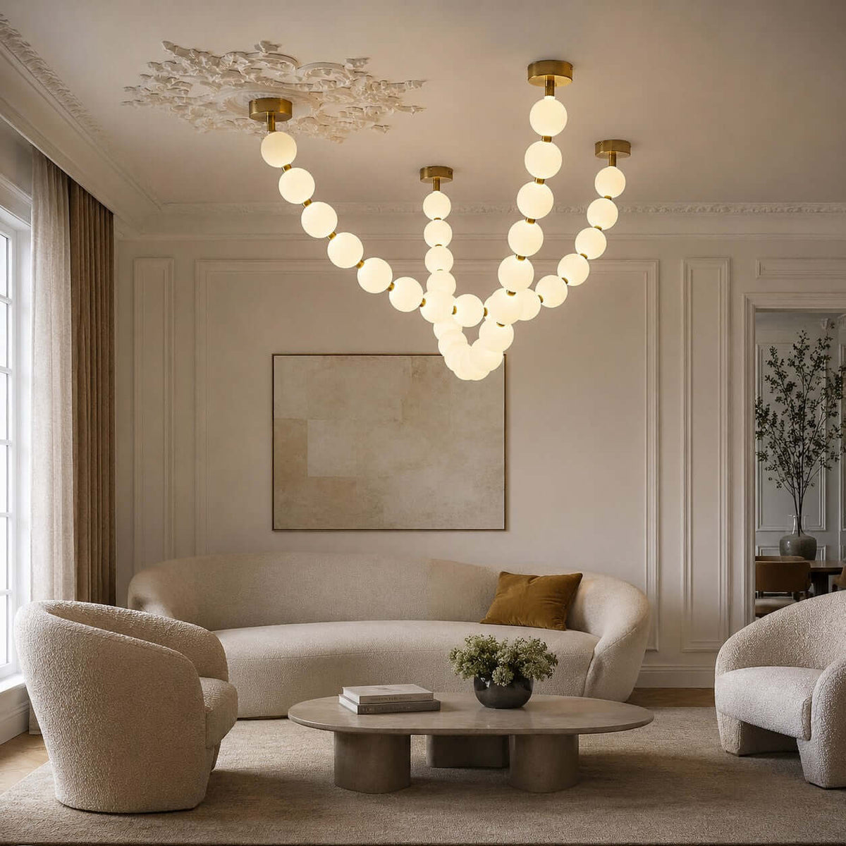 Perlina Necklace Combination Chandelier - zelnolighting
