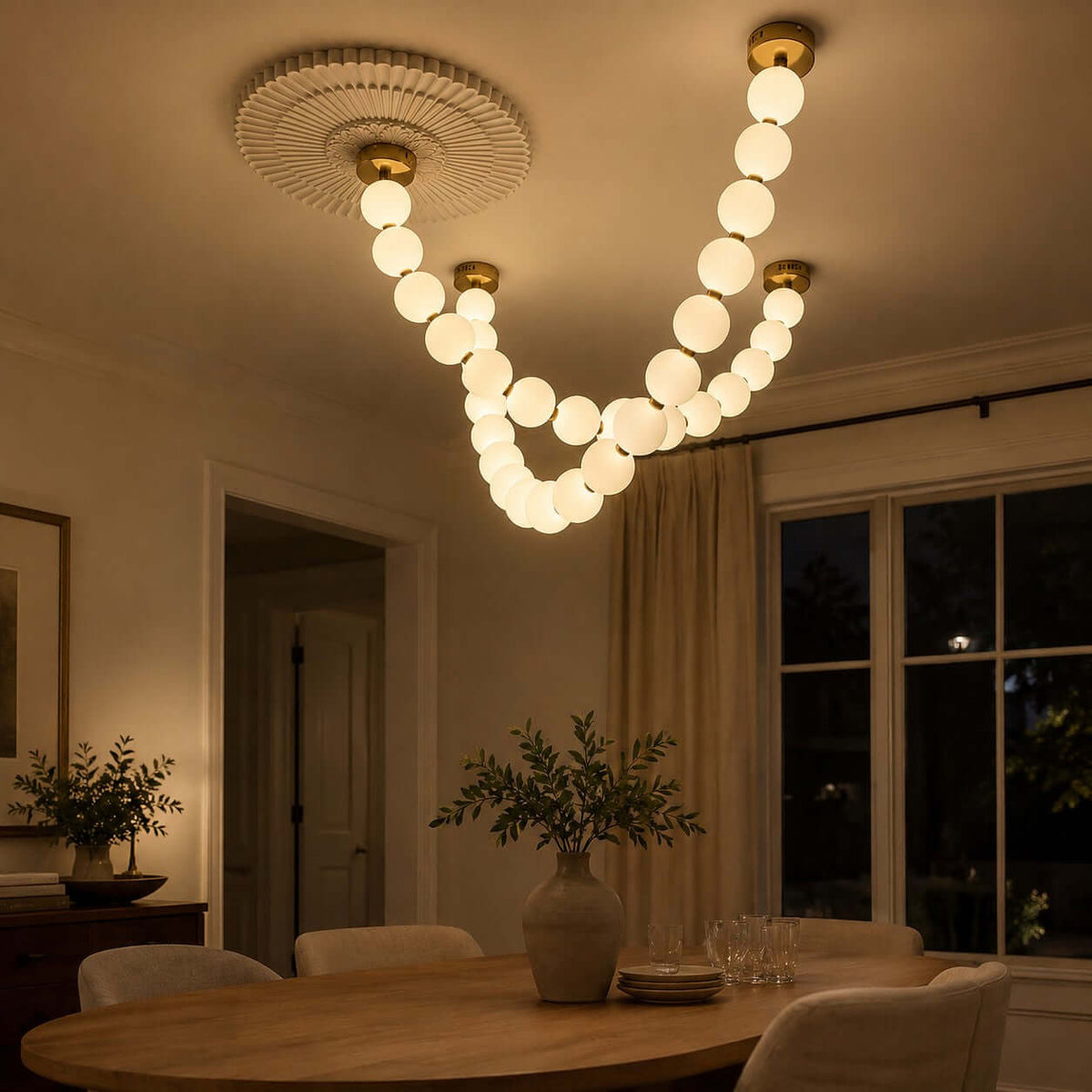 Perlina Necklace Combination Chandelier - zelnolighting