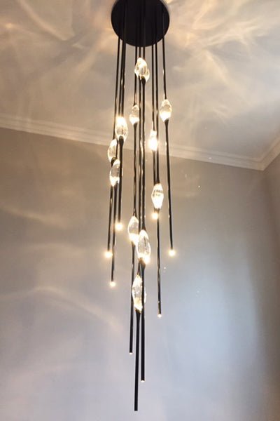 Pezzo Crystal Chandelier 21"H - Zelno Lighting