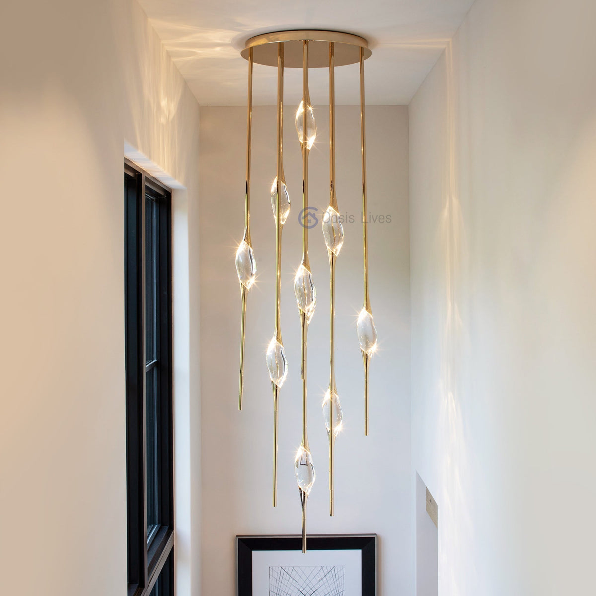 Pezzo Crystal Chandelier 21"H - Zelno Lighting