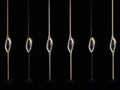 Pezzo Crystal Linear Chandelier 51" 59" - Zelno Lighting
