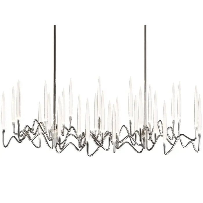 Pezzo Crystal Long Chandelier L78'' 59'' 40'' - Zelno Lighting