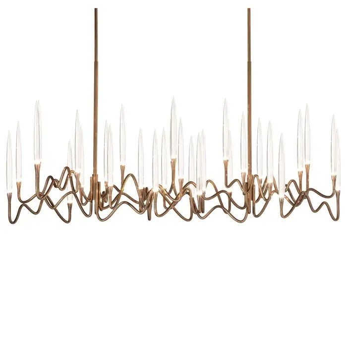 Pezzo Crystal Long Chandelier L78'' 59'' 40'' - Zelno Lighting