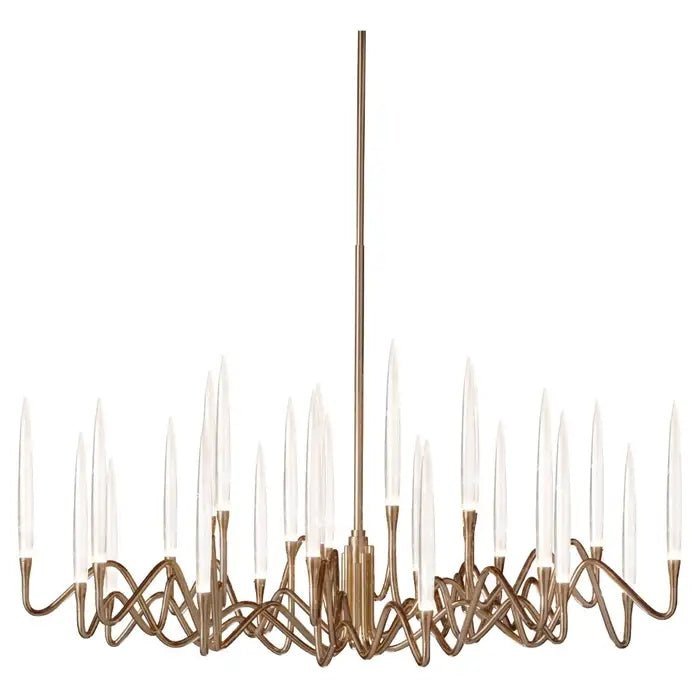 Pezzo Crystal Round Chandelier D33'' 47'' 55'' - Zelno Lighting