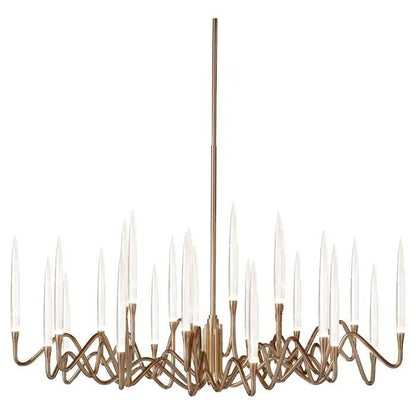 Pezzo Crystal Round Chandelier D33'' 47'' 55'' - Zelno Lighting