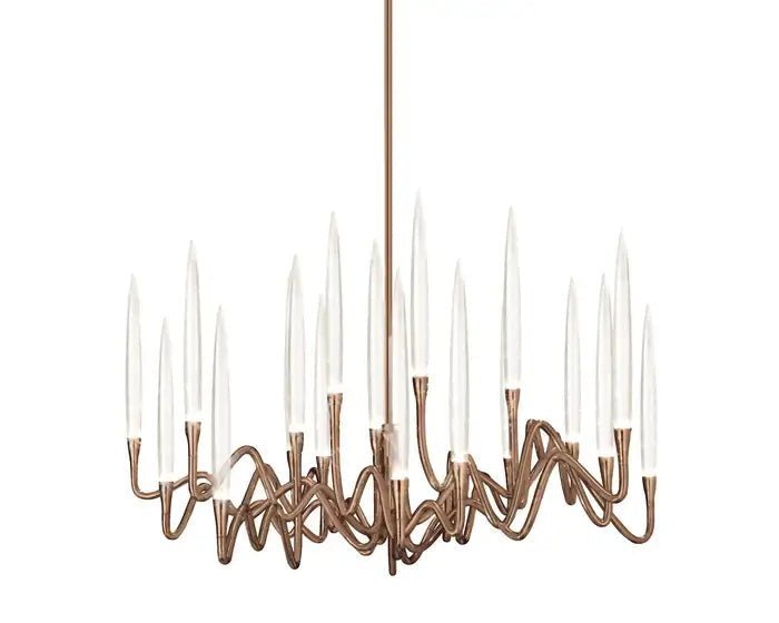 Pezzo Crystal Round Chandelier D33'' 47'' 55'' - Zelno Lighting