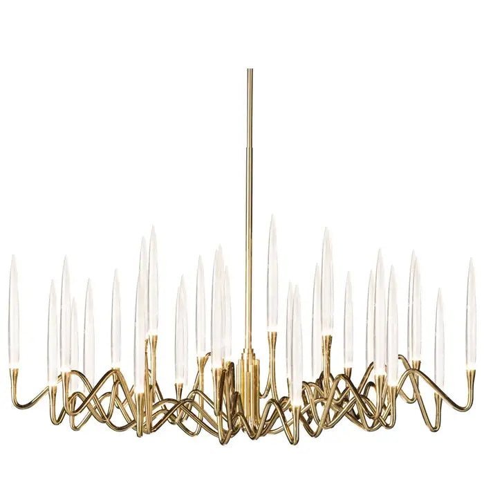 Pezzo Crystal Round Chandelier D33'' 47'' 55'' - Zelno Lighting